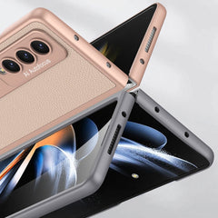 Estuche para teléfono completo de cuero liso...