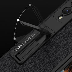 Estuche para teléfono completo de cuero liso...