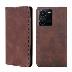 Estuche para teléfono de cuero magnético Ski...