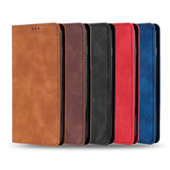Estuche para teléfono de cuero magnético Ski...