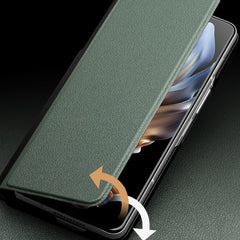 Estuche para teléfono de cuero genuino magné...