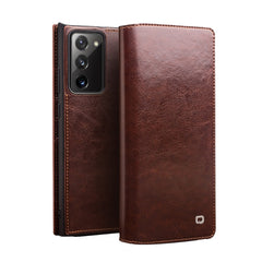 Funda de teléfono de cuero genuino QIALINO  ...