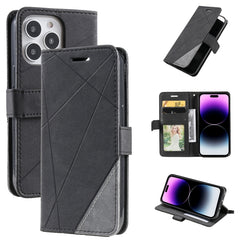 Estuche para teléfono de cuero con empalme d...