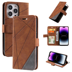 Estuche para teléfono de cuero con empalme d...