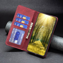 Estuche para teléfono de cuero con tapa magn...