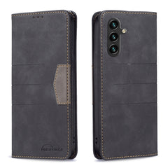 Estuche para teléfono de cuero con tapa magn...