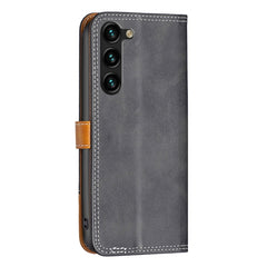 Estuche para teléfono de cuero con doble hil...