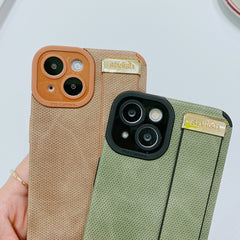 Funda de teléfono de cuero TPU con correa pa...