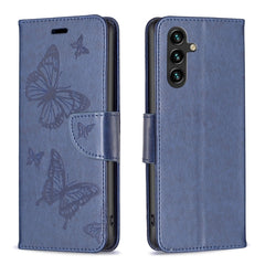 Estuche de cuero con estampado de dos maripo...
