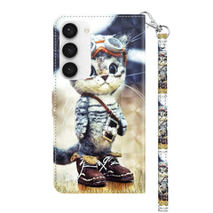 Estuche para teléfono de cuero pintado en 3D...