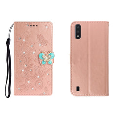 Estuche de cuero en relieve con mariposa de ...