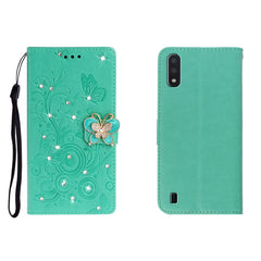 Estuche de cuero en relieve con mariposa de ...