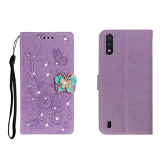 Estuche de cuero en relieve con mariposa de ...