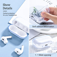 Para AirPods Pro 2 Funda protectora transpar...
