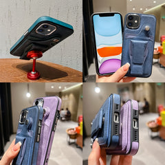 Estuche para teléfono con tarjetero de rotac...