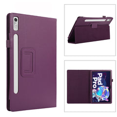 Estuche para tableta de cuero con textura Li...