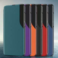 Estuche para teléfono con tapa de cuero con ...