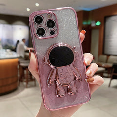 Estuche para teléfono con polvo de brillo de...