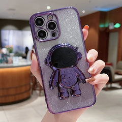 Estuche para teléfono con polvo de brillo de...