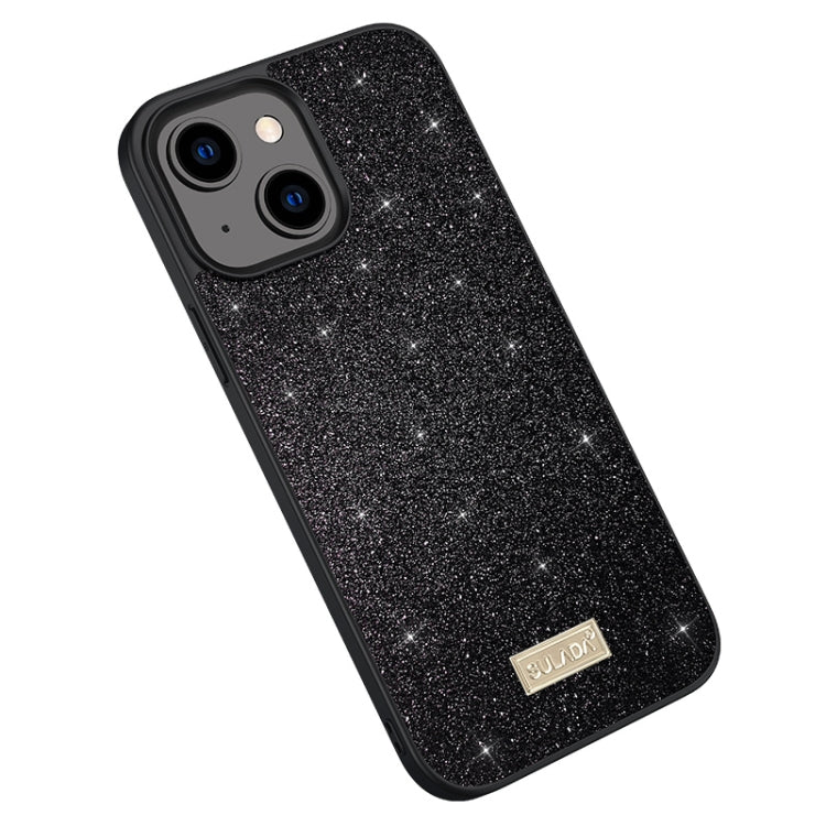 SULADA PC + TPU Funda de cuero con purpurina...