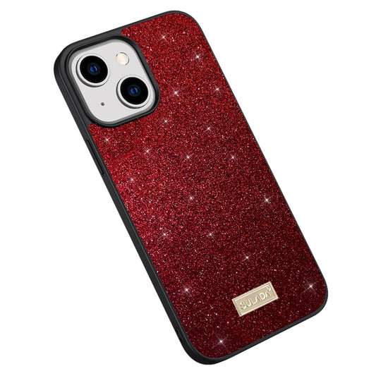 SULADA PC + TPU Funda de cuero con purpurina...