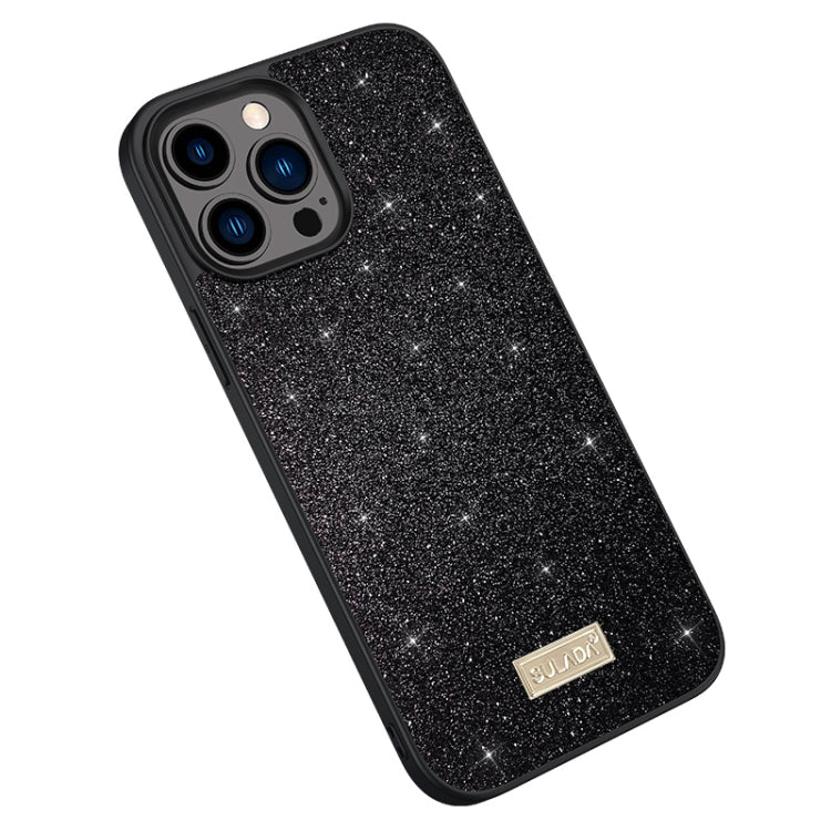 SULADA PC + TPU Funda de cuero con purpurina...