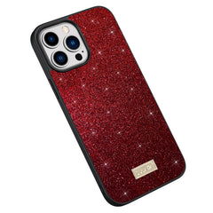 SULADA PC + TPU Funda de cuero con purpurina...