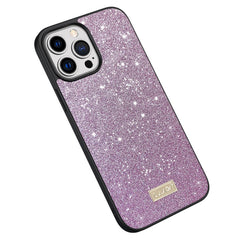 SULADA PC + TPU Funda de cuero con purpurina...