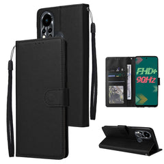 Estuche multifuncional de cuero con tapa hor...