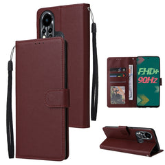 Estuche multifuncional de cuero con tapa hor...