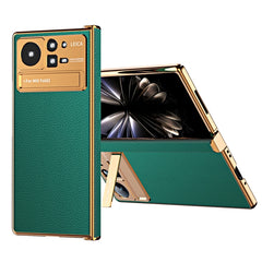 Estuche para teléfono de cuero liso con marc...