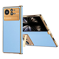 Estuche para teléfono de cuero liso con marc...