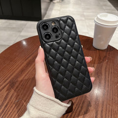 Estuche para teléfono de piel de cordero con...