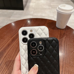 Estuche para teléfono de piel de cordero con...