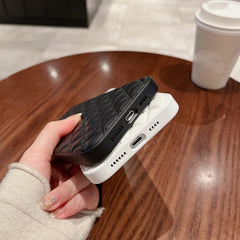 Estuche para teléfono de piel de cordero con...