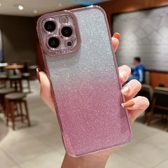 Estuche para teléfono TPU con brillo de colo...