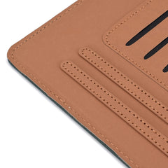 Estuche de cuero plano de color sólido horiz...