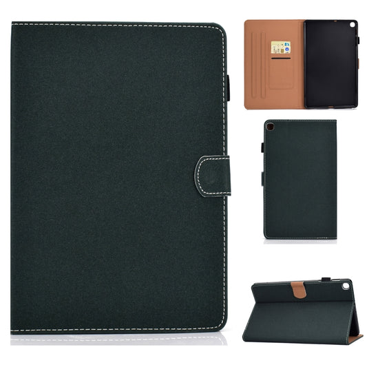 Estuche de cuero plano de color sólido horiz...