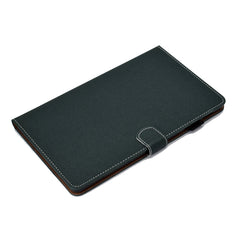 Estuche de cuero plano de color sólido horiz...