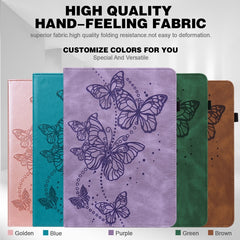 Funda para tableta de cuero con mariposa en ...
