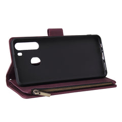 Estuche de cuero con tapa horizontal multifu...