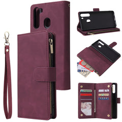 Estuche de cuero con tapa horizontal multifu...
