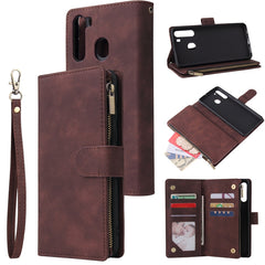 Estuche de cuero con tapa horizontal multifu...