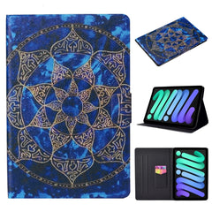 Estuche para tableta de cuero con pintura en...