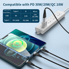 ADC-008 66 W USB a USB-C/Tipo-C + 8 pines + ...