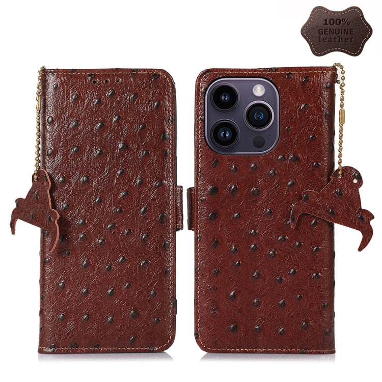 Estuche para teléfono RFID de cuero genuino ...