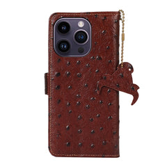 Estuche para teléfono RFID de cuero genuino ...