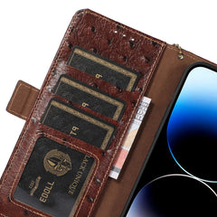 Estuche para teléfono RFID de cuero genuino ...