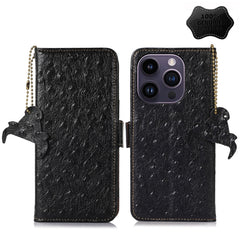 Estuche para teléfono RFID de cuero genuino ...