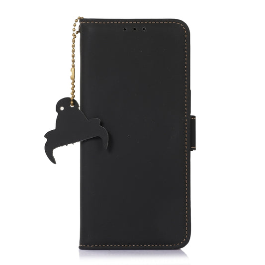 Estuche para teléfono de cuero RFID magnétic...